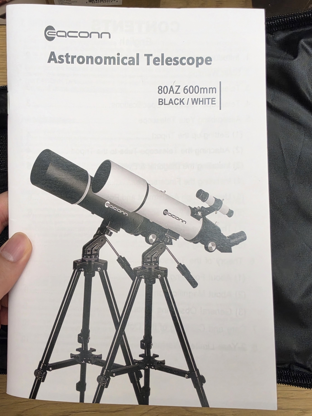 Eaconn 600mm / 80AZ Astronomical Telescope -Brand New-